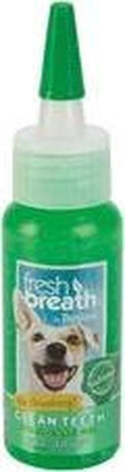 Tropiclean Fresh Breath Clean Teeth Oral Care Gel - Gebitsverzorging - Mint 59 Ml -Hondenproducten 318x1200