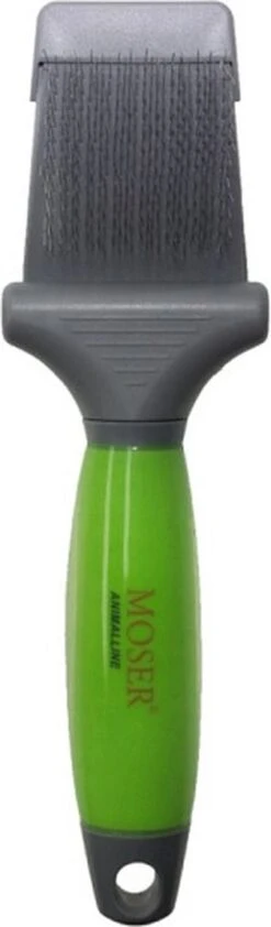 Moser Premium Slicker Borstel - Hondenvachtborstel - Groen Grijs -Hondenproducten 352x1200