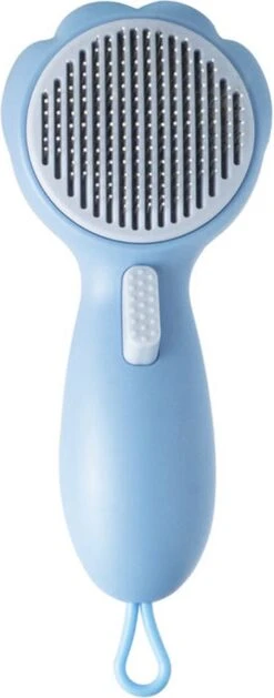 Smarge | Hondenborstel | Kattenborstel | Blauw | Zelfreinigend | Dierenborstel | Met Pluis Verwijderaar | Kattenkam | Hondenkam | Kattenhaar Verwijderaar | Lang/kortharig | Huisdieren -Hondenproducten 471x1200