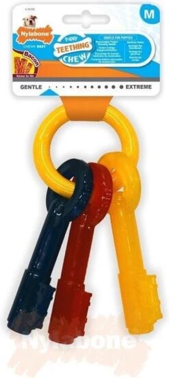 Nylabone Puppy Teething Key Flexible Geel&Blauw&Rood - Hondenspeelgoed - Wolf Tot 16kg -Hondenproducten 537x1200 3