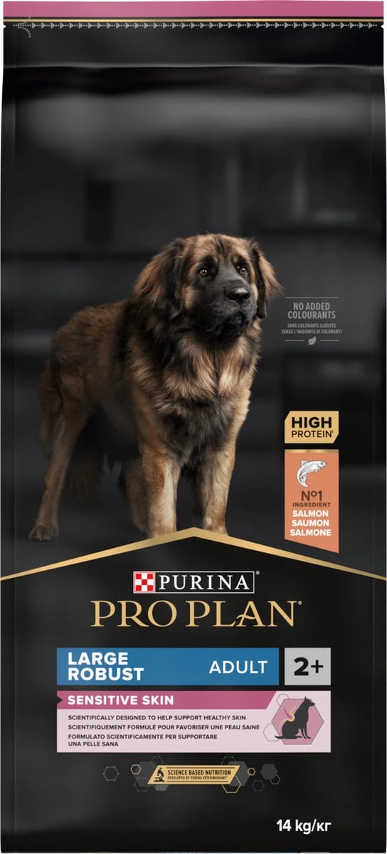 Pro Plan Large Robust Adult Sensitive Skin - Honden Droogvoer - Zalm - 14 Kg 9 Pro Plan Large Robust Adult Sensitive Skin - Honden Droogvoer - Zalm - 14 Kg - Afbeelding 7
