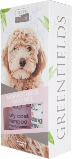 Greenfields Labradoodle Vacht Verzorgingsset - Shampoo En Anti-Klit Spray Voor Langharige Of Krullende Vacht -Hondenproducten 545x1200