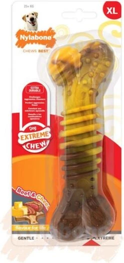 Nylabone Extreme Kauwbot Textuur Met Rund- En Kaassmaak -Hondenproducten 566x1200 2