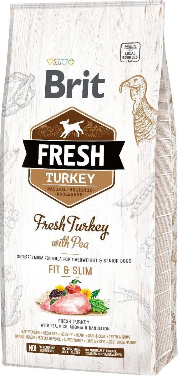 Brit Fresh Turkey & Pea Light Fit & Slim 12 Kg - Hond 3 Brit Fresh Turkey & Pea Light Fit & Slim 12 Kg - Hond