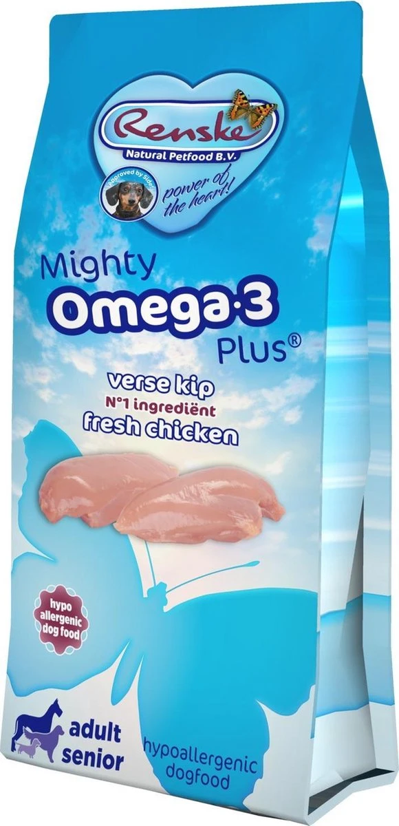 Renske Mighty Omega Plus - Kip - Hondenvoer 3 Kg 3 Renske Mighty Omega Plus - Kip - Hondenvoer 3 Kg