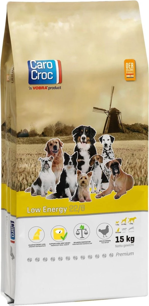 Carocroc Low Energy 22/8 - Hondenvoer - 15 Kg 3 Carocroc Low Energy 22/8 - Hondenvoer - 15 Kg
