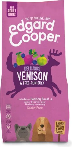 Edgard & Cooper Verse Hert & Scharreleend Adult - Hondenvoer - 12 Kg -Hondenproducten 588x1200
