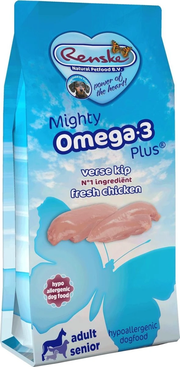 Renske Mighty Omega Plus - Kip - Hondenvoer 3 Kg 5 Renske Mighty Omega Plus - Kip - Hondenvoer 3 Kg - Afbeelding 3