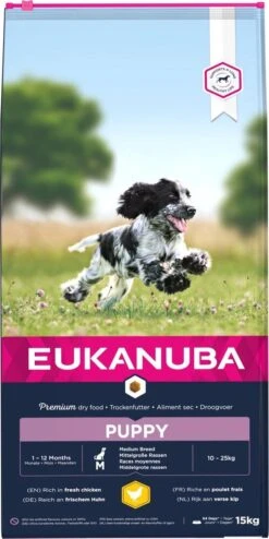 Eukanuba Dog Puppy Medium Breed- Kip - Puppyvoer - 15 Kg -Hondenproducten 600x1200 2