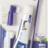 Hond En Kat Tandenborstel Verzorgingsset - Inclusief Tandpasta Met Beefsmaak - Vier Unieke Reinigingsborstels - Fluoride Vrij -Hondenproducten 626x1200 6