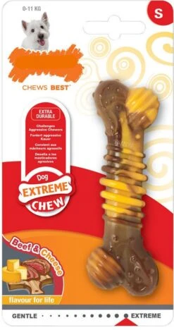 Nylabone Extreme Kauwbot Met Rund- En Kaassmaak - Voor Krachtige Kauwers - In S/M/XL - X-Large -Hondenproducten 633x1200 2