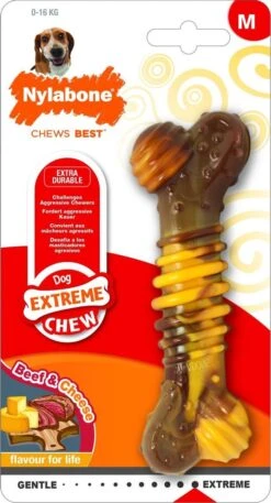 Nylabone Extreme Kauwbot Textuur Met Rund- En Kaassmaak -Hondenproducten 649x1200 2