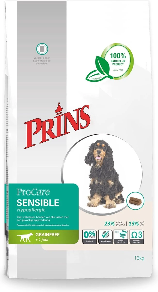 Prins Procare Graanvrij Sensible Hypoallergic - 12 KG 13 Prins Procare Graanvrij Sensible Hypoallergic - 12 KG - Afbeelding 11