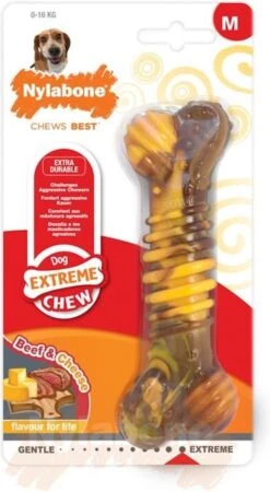 Nylabone Extreme Kauwbot Met Rund- En Kaassmaak - Voor Krachtige Kauwers - In S/M/XL - X-Large -Hondenproducten 658x1200 5