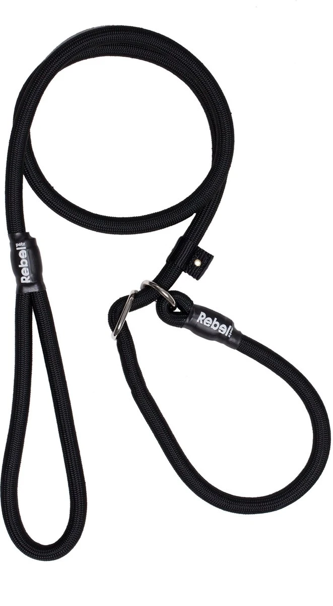 Rebel Petz - Honden Trainingslijn Met Halsband - Taupe, Zwart, Groen & Oranje - Maat Small Of Large - Kleur: Zwart, Maat: Large 20 Rebel Petz - Honden Trainingslijn Met Halsband - Taupe, Zwart, Groen & Oranje - Maat Small Of Large - Kleur: Zwart, Maat: Large - Afbeelding 18