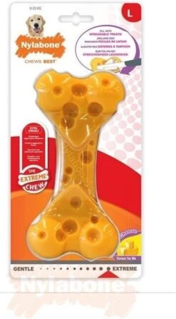 Nylabone Durable Cheese Bone - M -Hondenproducten 663x1200 2