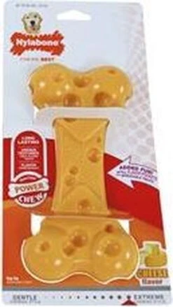 Nylabone Extreme Kauwbot Met Kaassmaak - Voor De Krachtigste Kauwers - Vulbaar Met Smeersels Zoals Pindakaas - XS/M/L - Large -Hondenproducten 675x1200 2