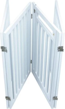 Trixie Hondenhek Met Deur Wit - 60-160 X 81 CM -Hondenproducten 713x1200 1