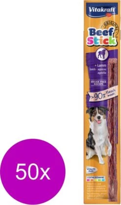 Vitakraft Beefstick Hond - Lams - Hondensnack - 50 Stuks -Hondenproducten 713x1200 2