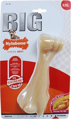 Nylabone Big Chew Kauwbot - Kipsmaak - Hond Zwaarder Dan 23 Kg -Hondenproducten 714x1200