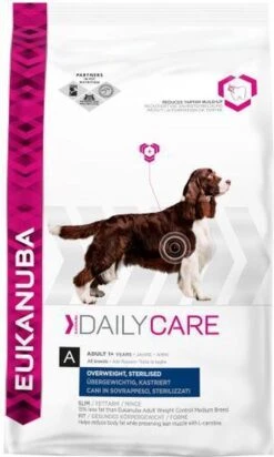 Eukanuba Daily Care Overweight - Sterilised 12 Kg -Hondenproducten 719x1200 1
