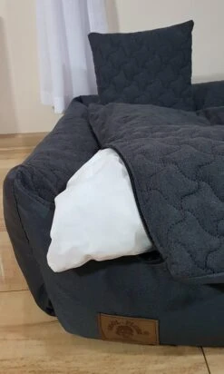 Merkloos XXL Hondenbed Van Kunstleer - Hondenkussen Hondensofa Kattenbed Hondenkorf - Waterdicht - ZWART -Hondenproducten 720x1200 8