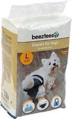 Beeztees - Hondenluier - Zwart - L - 10ST -Hondenproducten 724x1200