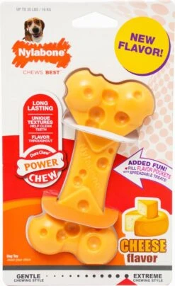 Nylabone Durable Cheese Bone - M -Hondenproducten 734x1200 2