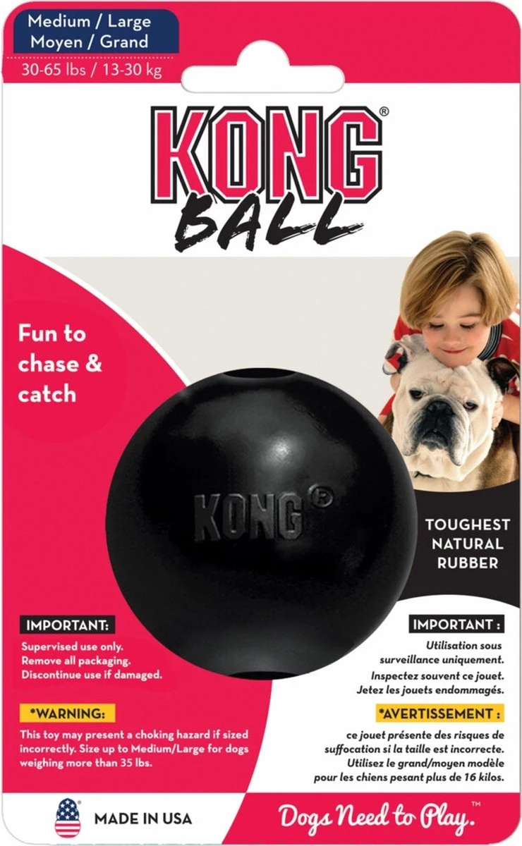 Kong Extreme Bal - Hondenspeelgoed - Zwart - M/L 7 Kong Extreme Bal - Hondenspeelgoed - Zwart - M/L - Afbeelding 5