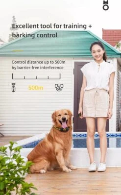 Anti Blafband EN Trainingshalsband In 1 - UNIEK SYSTEEM - 1000m Bereik - 100 Levels - Trainingsband - Antiblafband - Teletac - Geluid En Vibratie/trilling - Grote En Kleine Honden - Volledig Waterdicht - Anti Blafband -Hondenproducten 744x1200