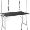 Tectake - Honden Trimtafel Met Twee Lussen - Zwart/zilver- 402893 -Hondenproducten 749x1200 1