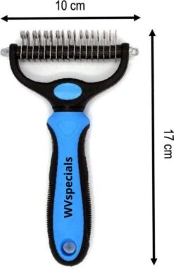 Professionele 2-Zijdige Ondervacht Kam Voor Hond En Kat – Hondenborstel – Kattenborstel - Hondenkam –Anti Klit - Haarverwijderaar Voor Huisdieren - Pijnloos - – Klittenkam – Verwijdert Klitten – Voorkomt Haaruitval – Black Friday - Sinterklaas -Hondenproducten 775x1200 2