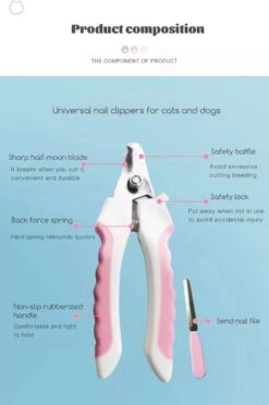 Merkloos Professionele Nagelschaar - Dieren Nagelschaar - Roze - Honden Nagelknipper - Hondennagels - Honden Knip Schaar - Honden Knipsch -Hondenproducten 797x1200 2