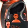Flexi New Neon Tape - Hondenriem - Zwart/Oranje - M - 5 M - (<25 Kg) -Hondenproducten 807x1200 1