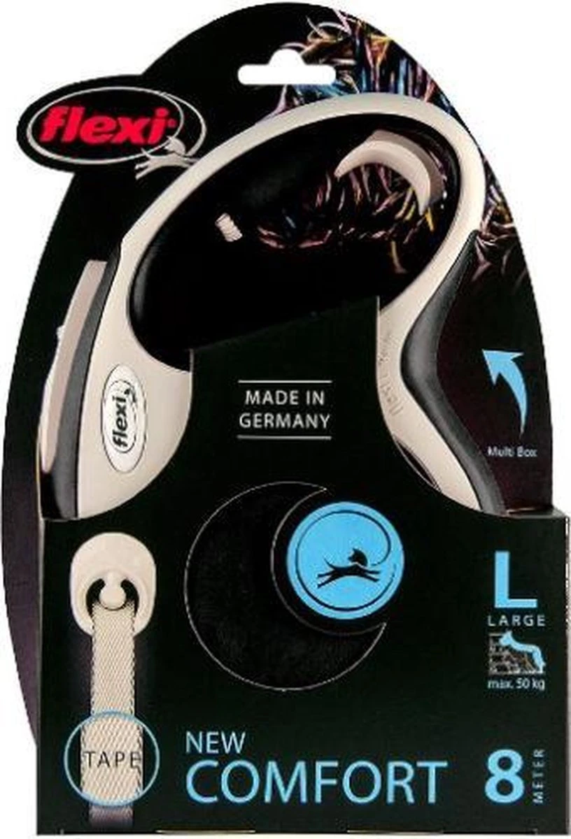 Flexi New Comfort Hondenriem - Grijs - L - 8 M 7 Flexi New Comfort Hondenriem - Grijs - L - 8 M - Afbeelding 5