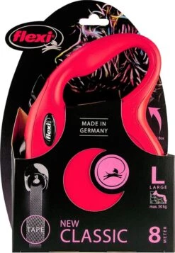 Flexi New Classic Tape - Hondenriem - Rood - L - 8 M - (<50 Kg) -Hondenproducten 830x1200 1