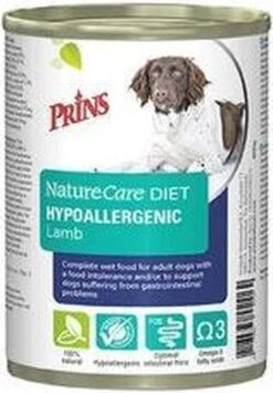Prins Naturecare Diet Dog Hypoallegenic - Lam - Hondenvoer - 6 X 400 G -Hondenproducten 835x1200 1