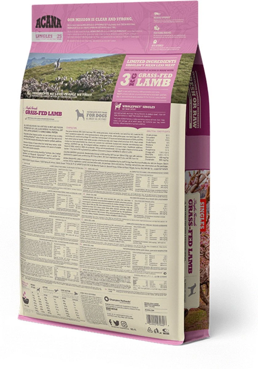 Acana Singles Grass-Fed Lamb Dog 10 Acana Singles Grass-Fed Lamb Dog - Afbeelding 8