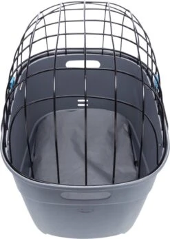 Trixie Fietsmand Voor Bagagedrager Met Draadkoepel Kunststof Grijs (46X36X47 CM) -Hondenproducten 853x1200 4