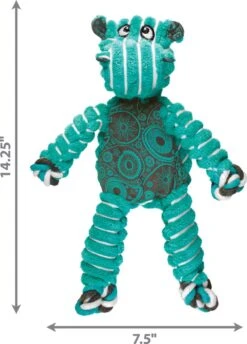 Kong Floppy Knots - M/L - Nijlpaard - Hondenspeelgoed - Groen/ Blauw - 36 X 19 X 8 Cm -Hondenproducten 862x1200 4