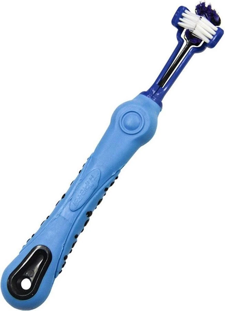 Merkloos Tandenborstel - Voor Huisdieren - Honden - 3 Zijdig - Multi-Hoek - Schoonmaken - Tanden - Slechte Adem - Tandsteen - Tandenborstel - Gezondheid - Blauw 3 Merkloos Tandenborstel - Voor Huisdieren - Honden - 3 Zijdig - Multi-Hoek - Schoonmaken - Tanden - Slechte Adem - Tandsteen - Tandenborstel - Gezondheid - Blauw