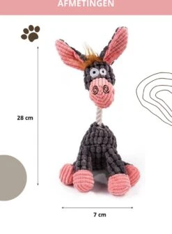 Honden Knuffel - Set Van 2 - Hondenspeelgoed Met Piep - Honden En Katten - Ezel En Giraf - Sellaio -Hondenproducten 881x1200 4