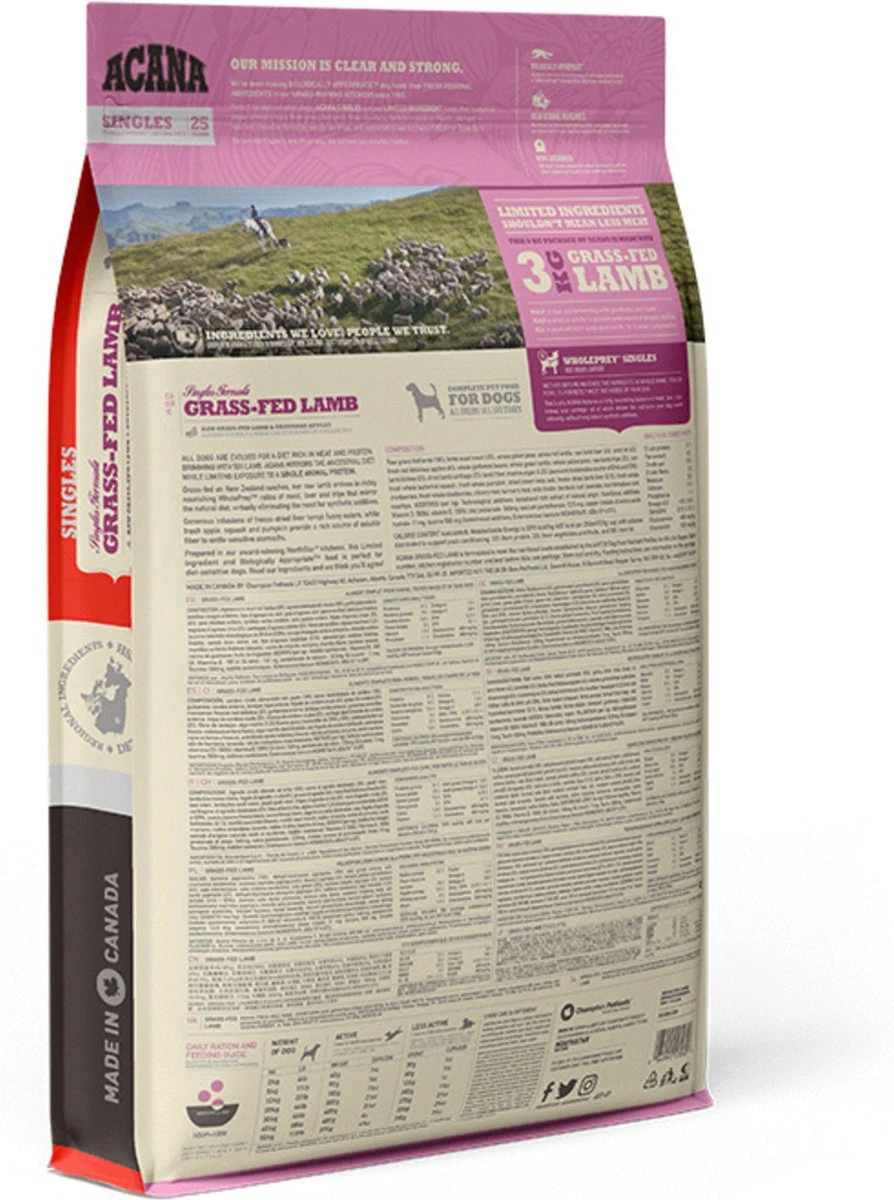 Acana Singles Grass-Fed Lamb Dog 7 Acana Singles Grass-Fed Lamb Dog - Afbeelding 5