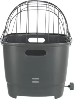 Trixie Fietsmand Voor Bagagedrager Met Draadkoepel Kunststof Grijs (46X36X47 CM) -Hondenproducten 897x1200 2