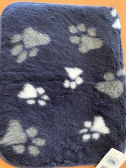Lovely Nights Vetbed/kleed Blue With 2 Color Print Paw Met Bies 120x75 Rechthoek -Hondenproducten 899x1200 23