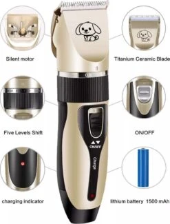 Complete Hondentondeuse Set - Draadloos Tondeuse - Scheerapparaat Voor Je Hond Of Kat - Huisdier Trimmer - Professionele Dierentondeuse - Dieren Verzorging - -Hondenproducten 913x1200