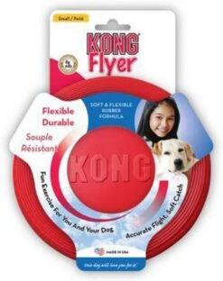 Kong Flyer Frisbee - Hondenspeelgoed - Rood - Ø25 Cm -Hondenproducten 951x1200