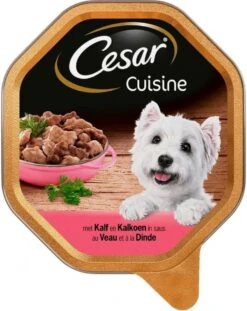 Cesar Cuisine Honden Natvoer - Kalf & Kalkoen In Saus - 14 X 150 Gr -Hondenproducten 953x1200 3