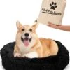 All 4 Pets Supply® Hondenmand Donut - Kattenmand - Maat S - Geschikt Voor Honden/katten Tot 40 Cm - Hondenkussen - Zwart -Hondenproducten 953x1200 6