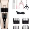 PetGoods Hondentondeuse - 10 Delige Set - Katten & Honden - Draadloos - Low Noise - Incl. Schaar, Nagelknipper, Vijl & Kam 1 PetGoods Hondentondeuse - 10 Delige Set - Katten & Honden - Draadloos - Low Noise - Incl. Schaar, Nagelknipper, Vijl & Kam -Hondenproducten 964x1200 1